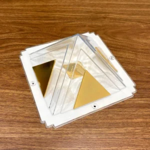 Mini Max Gold Pyramid Yantra  (Act as an Energy Boost Tool)… Plastic Yantra (Pack of 1)