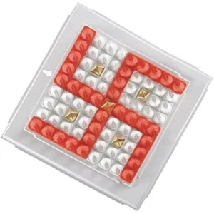 Pyramid Swastik Gold yantra PP (Polypropylene), Brass Yantra (Pack of 1)